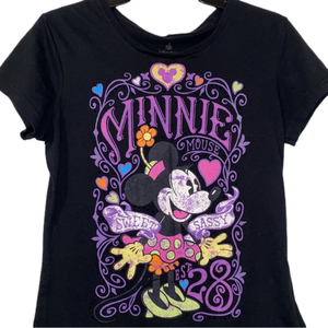3/$30 Disney Minnie Mouse Rhinstone Top